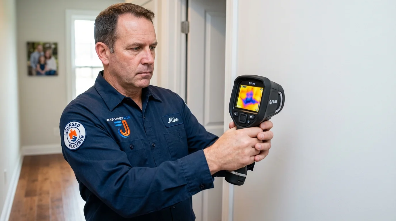 Thermal imaging leak detection by Johns Plumbing LLC in Brookhaven